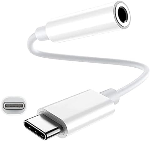 USB C to 3.5mm Jack,Type C to Headphone Adapter Aux Digital Audio Earphone Adaptor,Audio Dongle,Hi-Res DAC Chip Compatible with Samsung Galaxy Pixel, iPad Pro,iPhone 15 Pro/Max and More Type C Devices
