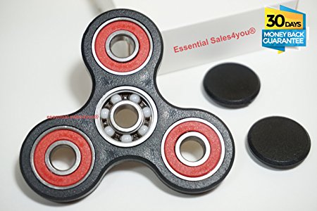 [ Upgraded 2017 ] High Speed Tri Spinner Hand Fidget Toy Smooth Surface Finish Ultra Durable dirt resistant EDC BEARING 608RS ABEC 5 and CERAMIC