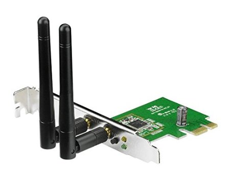 ASUS(PCE-N15) maximum performance Wireless-N Network Adapter ( 300Mbps Transmit / 300Mbps Receive) with PCI-E interface, Include Full Height and Low Profile bracket, WPS button Support