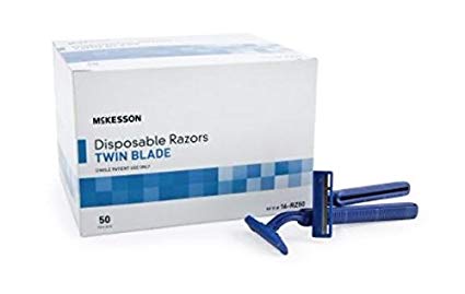 McKesson Twin Blade Razor Disposable (Box of 100)