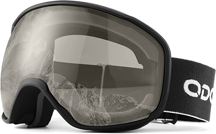 Odoland Snow Ski Goggles S2 Double Lens Anti-Fog OTG Windproof UV400 Eyewear for Men, Women and Youth-Skiing Snowboarding