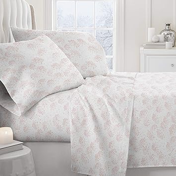Linen Market 4 Piece King Bedding Sheet Set (Pink Flower) - Sleep Better Than Ever with These Ultra-Soft & Cooling Bed Sheets for Your King Size Bed - Deep Pocket Fits 16" Mattress