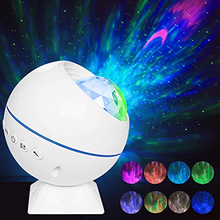 Kid's Night Light, Star Night Light Projector with Remote Control&Sound Sensor, Dimmable 13 Colors Galaxy Moon Projector Light for Kids Baby Bedroom Home Party Christmas Gifts