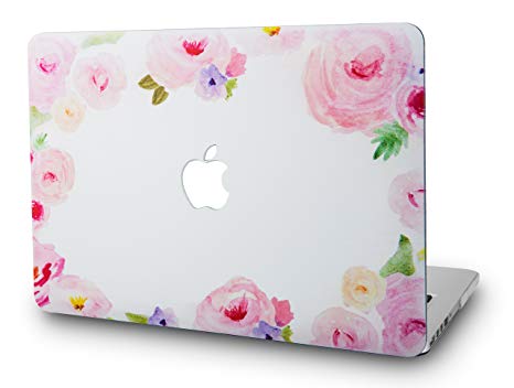 KEC Laptop Case MacBook Pro 13" (2018/2017/2016) Plastic Hard Shell Cover A1989/A1706/A1708 Touch Bar (Flower 5)