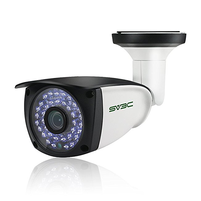 POE IP Camera, SV3C ProHD 1080P Home POE Surveillance Camera Outdoor with 4MM Fixed Lens 10-20M IR Night Vision IP-66 Weatherproof Motion Detection H.265 ONVIF-Optional Cloud Recording