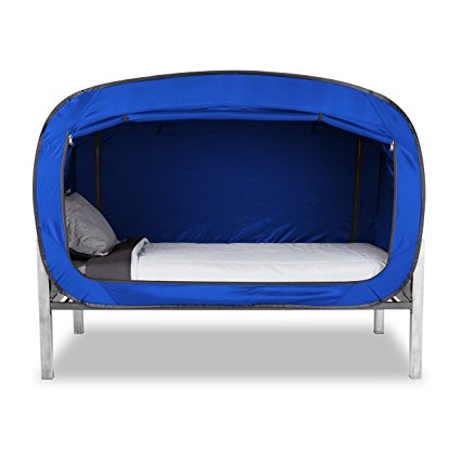 Privacy Pop Bed Tent (Full) - BLUE