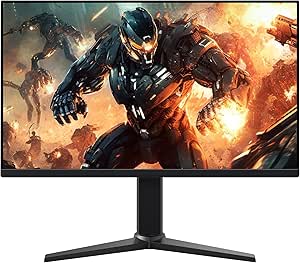 Amazon Basics 24 Inch Gaming Monitor, FHD 1080P, 165Hz, VESA Compatible, Adaptive sync, 1ms Response, Black