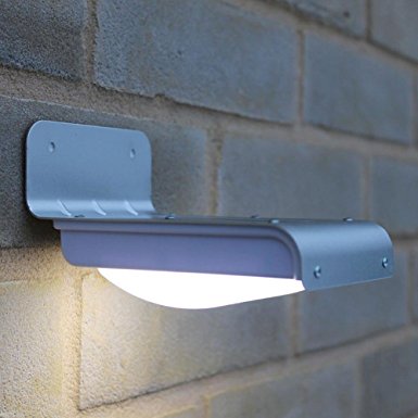 Deckey Solar Powered Wall Lights Motion Sensor Light Super Bright 16 LED Outdoor Security Light