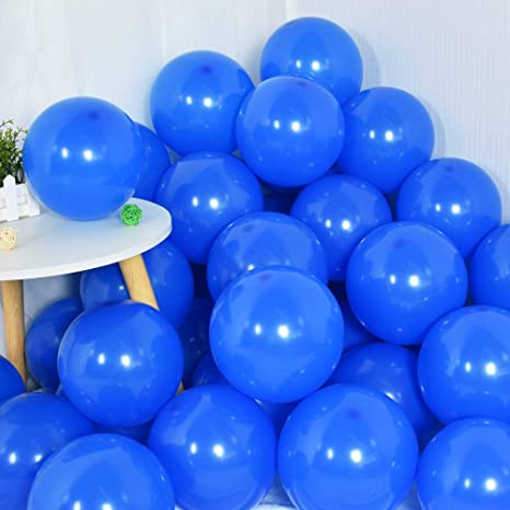 100Pcs Blue Party Balloons 10 Inch Blue Balloon Pastel Blue Latex Round Ballons for Party Birthday Wedding Graduation Anniversary Baby Shower