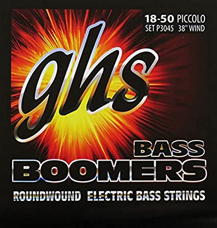 GHS Bass Boomers P3045 Bass Guitar Strings Piccolo 18-50 Long Scale Plus