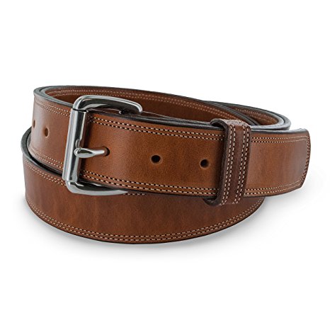 Hanks Premier CCW Belt - 18 Ounce DOUBLE THICK LEATHER Concealed Carry Gun Belt - 1.5" USA Made - 100 YEAR WARRANTY