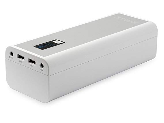 XTPower MP-50000 Power Bank - Ultra High Capacity External Battery Pack with 52800mAh - DC and USB Charger for Laptops, Notebooks, Netbooks, Tablets and Smart Phones - 2 USB with 2.1/1A and DC-Output
