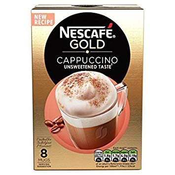 Nescafe Instant Cappuccino (Unsweetened) in Individual Pockets 3 Packs