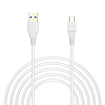 Type C, Alegant Fast Charging Data Cable Reversible Design for Apple Macbook 12 Inch, LG G5, Nexus 5X 6P HTC 10 and More (6.6ft White)