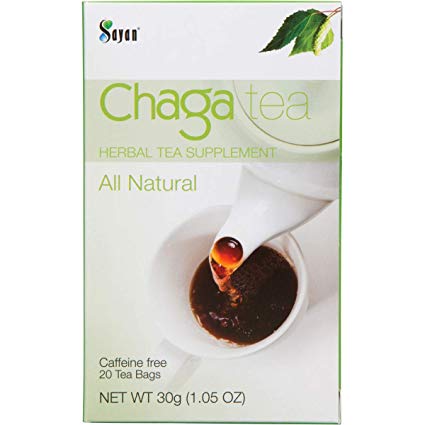 Sayan Siberian Chaga Mushroom Tea (20 Unbleached Tea Bags) Caffeine Free, Exclusive Blend of Raw   Extract, Wild Harvested Immune Supporter and Natural Antioxidant