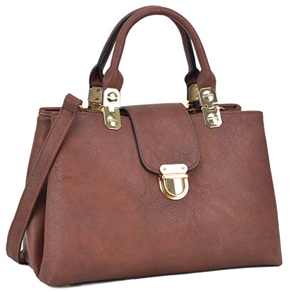 Dasein Women Handbags Top Handle Satchel Tote Purse Ladies Leather Shoulder Bag