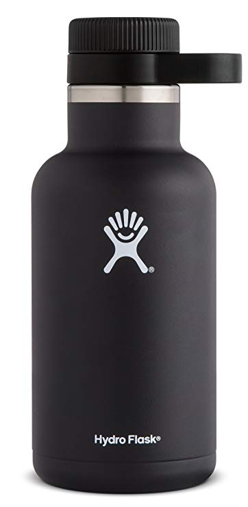 Hydro Flask 32 oz Double Wall Vacuum Insulated Stainless Steel Beer Howler, Black