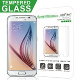 amFilm Galaxy S6 Screen Protector Tempered Glass Front and PET Back Screen Protector for Samsung Galaxy S6 NOT S6 Edge 1-Pack in Retail Packaging Lifetime Warranty