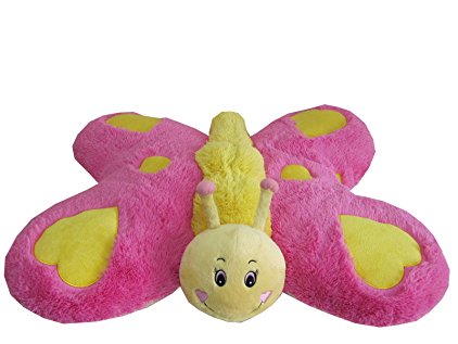 Butterfly Zoopurr Pets 2-in-1 Stuffed Animal and Pillow Extra Large 24" Ultra Soft - Unique Valentine's Present