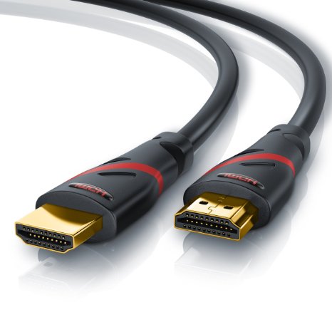 CSL - 5m Ultra HD 4k HDMI cable High Speed with Ethernet  ARC and CEC  multiple shielding triple shielding  Deep Color  fully HDCP compliant  HD Ready  3D TV  1080p - 2160p  4K  Audio Return Channel
