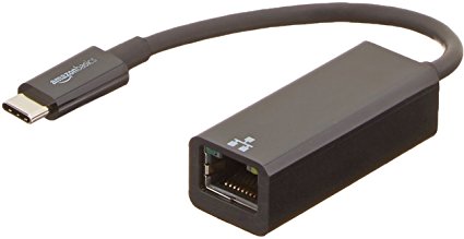 AmazonBasics USB 3.1 Type-C to Ethernet Adapter - Black