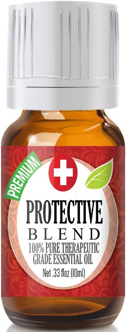Protective Blend 100 Pure Best Therapeutic Grade Essential Oil - 10ml - Comparable to DoTerras OnGuard - Sweet Orange Clove Cinnamon Bark Eucalyptus Rosemary