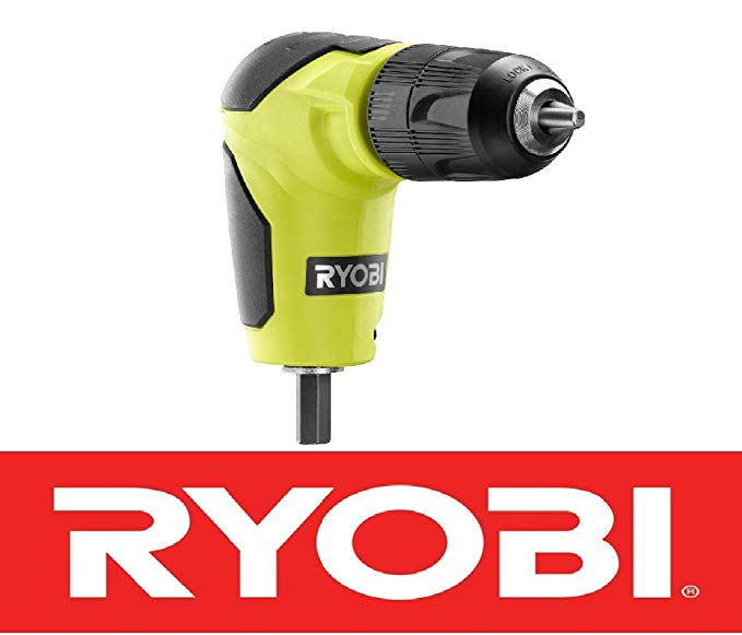 New Ryobi 18 Volt Right Angle 90 Degree Drill Attachment 3/8" Chuck A10raa1