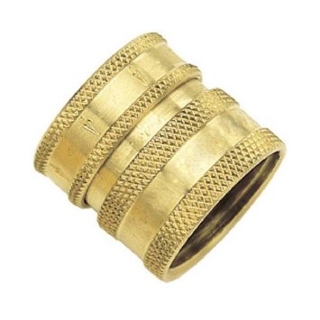 Gilmour 09QCFGT Green Thumb Brass Female Quick Connector for Hose