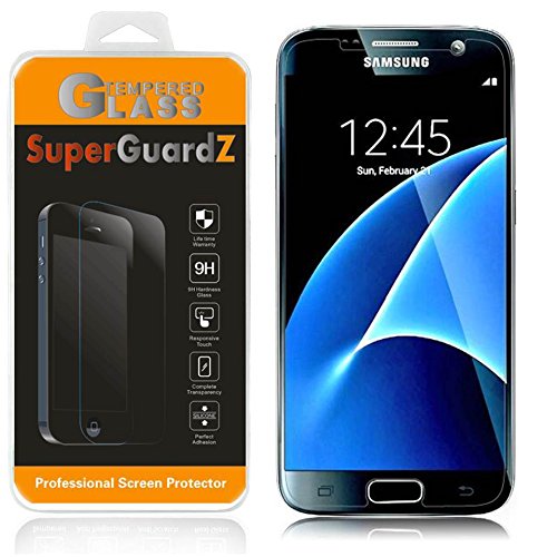 For Samsung Galaxy S7 - SuperGuardZ Tempered Glass Screen Protector [1 PACK] - 9H Hardness Anti-Scratch, Anti-Bubble, Anti-Fingerprint, Shatterproof
