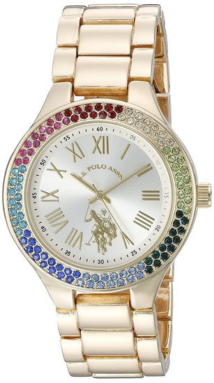 U.S. Polo Assn. Women's Quartz Metal and Alloy Automatic Watch, Color:Gold-Toned (Model: USC40128)