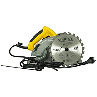 STANLEY SC16 7-1/4'' 1600W Circular Saw with 24T Blade, Corded Electric