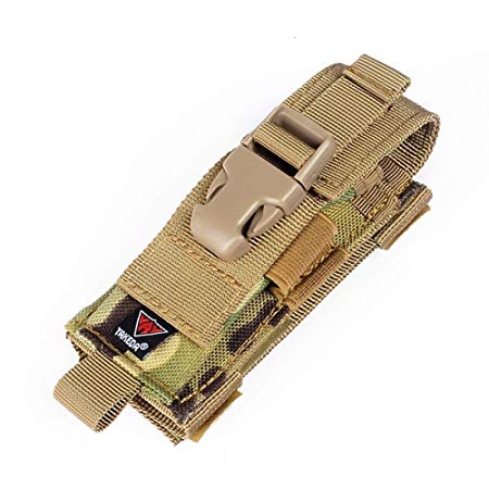 vAv YAKEDA Tactical Molle Single Pistol Mag Pouch 1000D Nylon Carry All Folding Knife Belt Sheath