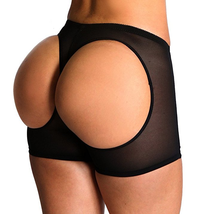 SAYFUT Black Butt Lifter Panty Underwear Tight Shaper Tummy Control Boy Shorts