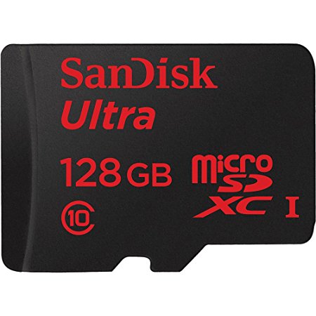 Sandisk Ultra - Flash Memory Card - 128 GB - MicroSDXC UHS-I, Black (SDSQUNC-128G-AN6IA)