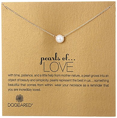 Dogeared Pearls of Love 8mm Freshwater Pearl Necklace, 18"