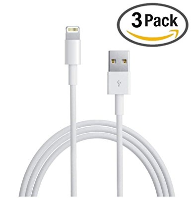 3 Pack NEW Authentic Lightning Cable USB Cable/Charger for Apple iPhone X 8 7 6s 6 5S 5