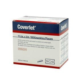 Coverlet Knuckle Fabric Adhesive Bandages 1 1/2" x 3" (Box of 100)