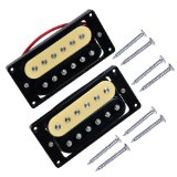 1set of 2 Zebra Faced Humbucker Double Coil Pickups Electric Guitar