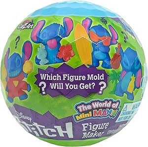 Cra-Z-Art Stitch The World of Mini Mania Figure Maker, Make a Mini Stitch Modelite Figure, Collectible Bling Bag Inspired Kids Toys for Ages 3 and Up