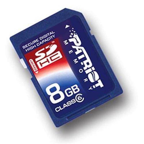 Patriot 8 GB Class 6 SDHC Flash Memory Card PSF8GSDHC6