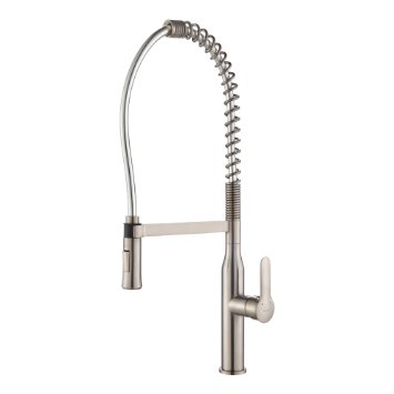 Kraus KPF-1650SS Modern Nola Single Lever Commercial Style Kitchen Faucet, Stainless Steel