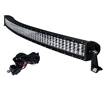 50inch Curved Light Bar, Offroad Town 768W Quad Row Off Road Fog Lights Off Road Driving Light for SUV Boat 4x4 Jeep Lamp,3 Years Warranty