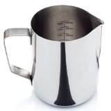 Cafe Luxe Stainless Steel Frothing Pitcher for Espresso Machine Milk Frother and Latte Art 12 or 20 oz
