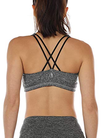 icyzone Sports Bra Women - Women's Workout Clothes, Strappy Sports Bra, Yoga Tops, Exercise Tops