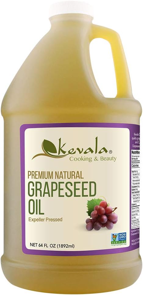 Kevala Grapeseed Oil 64 fl oz, Expeller Pressed