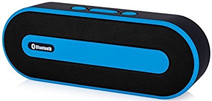 Bluetooth Speakers, Surround Sound Mini Portable Bluetooth Speakers Stereo Wireless Speakers, Powerful Bass with Build-in Rechargeable Battery 10 Hours Playtime for Smartphone and Tablet (Blue)