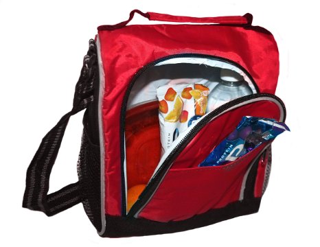Insulated Lunch Bag With Adjustable Shoulder Strap by Sacko. Best Lunchbox for Men, Women, Kids and for Work & School