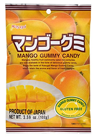 Kasugai Mango Gummy Candy 3.59oz (2 Pack)