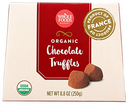 Whole Foods Market, Limited Edition Organic Truffles, Chocolate, 8.8 Ounce