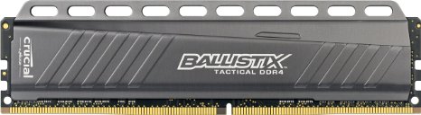 Crucial Ballistix Tactical 8GB Single DDR4 2666 MTS PC4-21300 DIMM 288-Pin Memory BLT8G4D26AFTA